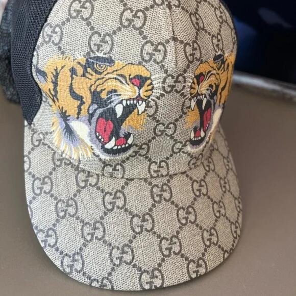 Tigers print GG Supreme baseball hat